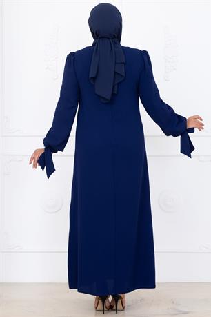 İrem Tesettür Abiye Lacivert
