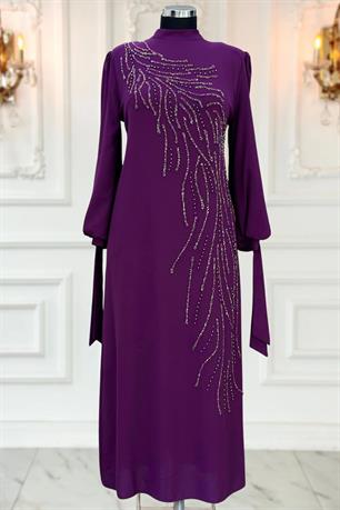 İrem Tesettür Abiye Mürdüm