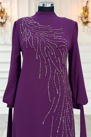 İrem Tesettür Abiye Mürdüm