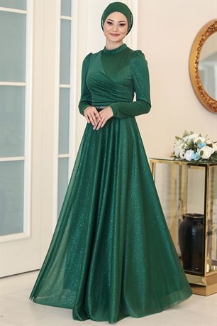 Işıl Tesettür Abiye Zümrüt