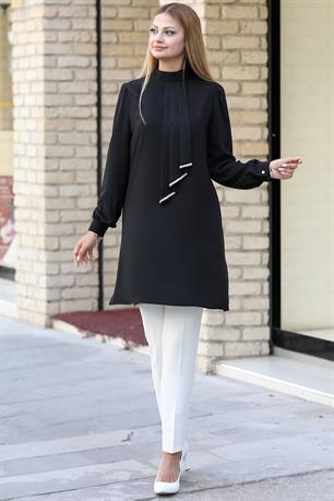 Işıl Tesettür Tunik Siyah