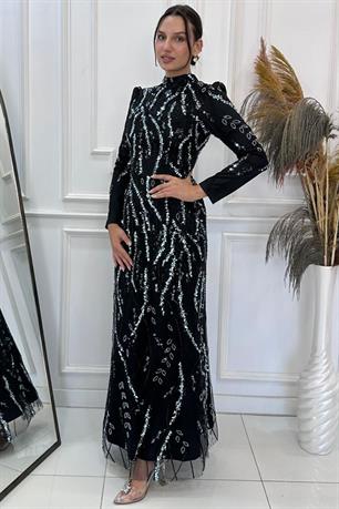 Julia Tesettür Abiye Mint