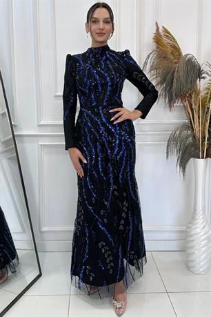 Julia Tesettür Abiye Saks