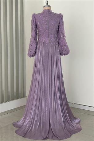 Kitty Tesettür Abiye Lila