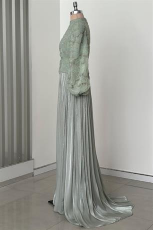 Kitty Tesettür Abiye Mint