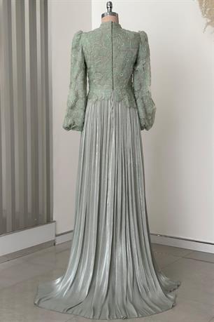 Kitty Tesettür Abiye Mint