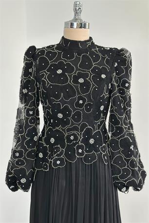 Kitty Tesettür Abiye Siyah