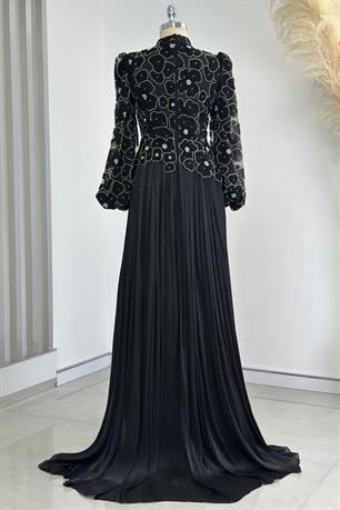 Kitty Tesettür Abiye Siyah