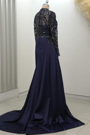 Lalissa Tesettür Abiye Lacivert