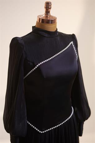 Lara Tesettür Abiye Siyah