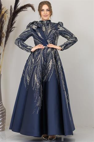 Larin Tesettür Abiye Gümüş