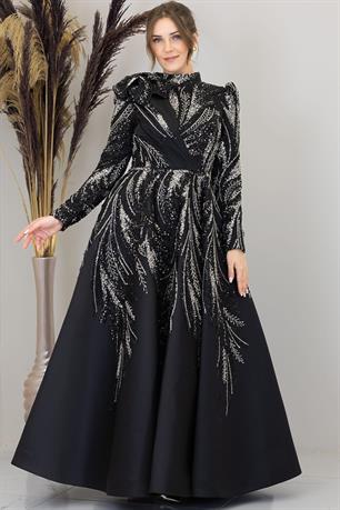 Larin Tesettür Abiye Siyah