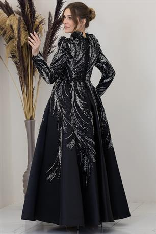 Larin Tesettür Abiye Siyah