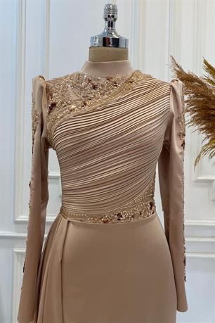 Leyla Tesettür Abiye Rose