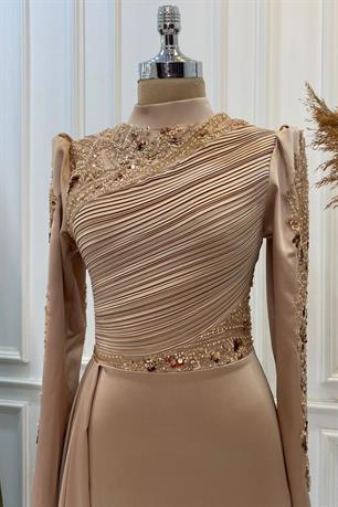 Leyla Tesettür Abiye Rose