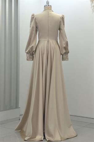 Lily Tesettür Abiye Gold