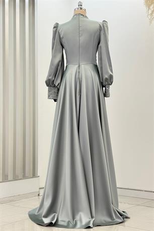 Lily Tesettür Abiye Mint