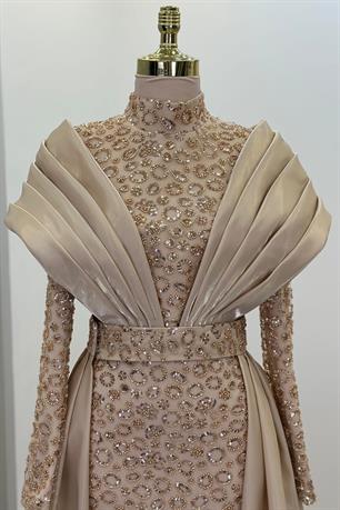 Lima Tesettür Abiye Gold