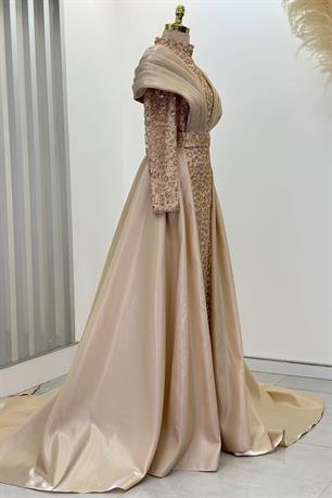 Lima Tesettür Abiye Gold