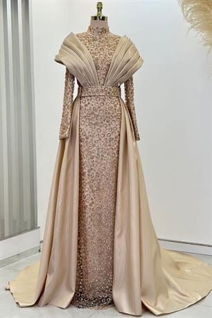 Lima Tesettür Abiye Gold