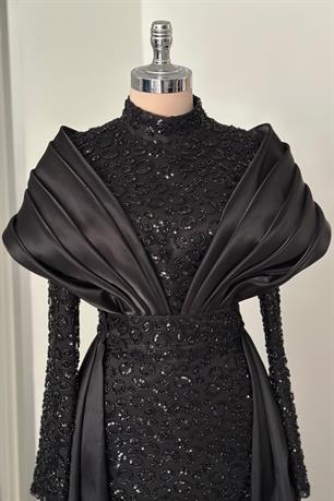 Lima Tesettür Abiye Siyah