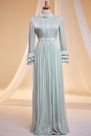 Lina Tesettür Abiye Mint