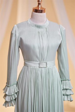 Lina Tesettür Abiye Mint