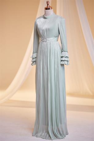 Lina Tesettür Abiye Mint