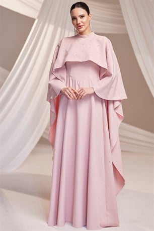Lina Tesettür Abiye Pudra