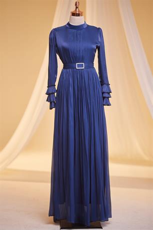 Lina Tesettür Abiye Saks