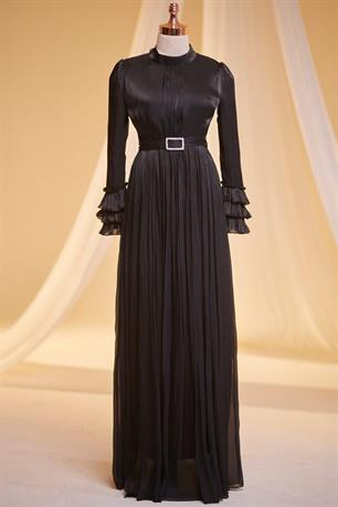 Lina Tesettür Abiye Siyah