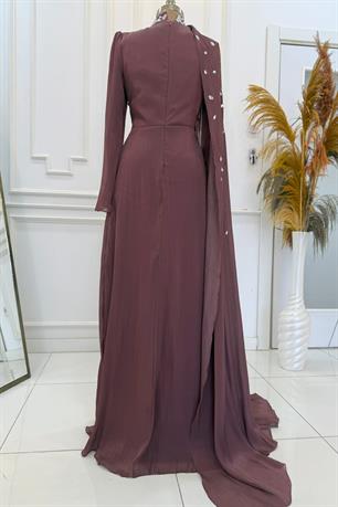 Mabel Tesettür Abiye Gül Kurusu