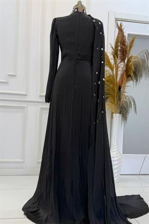 Mabel Tesettür Abiye Siyah