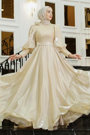 Maria Tesettür Abiye Bej