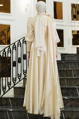 Maria Tesettür Abiye Bej