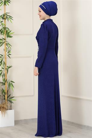 Masal Tesettür Abiye Saks