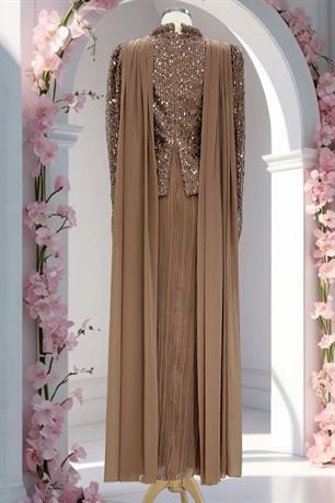 Masal Tesettür Abiye Vizon