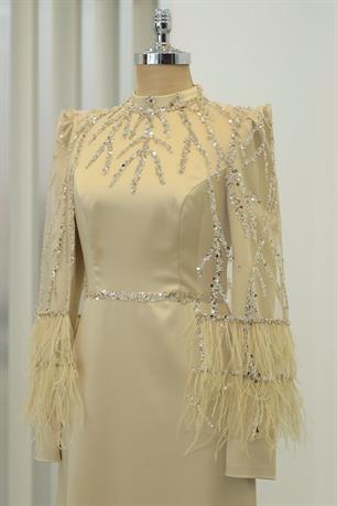 Matmazel Tesettür Abiye Gold