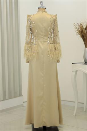 Matmazel Tesettür Abiye Gold