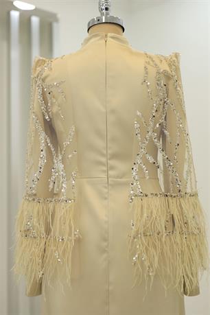 Matmazel Tesettür Abiye Gold