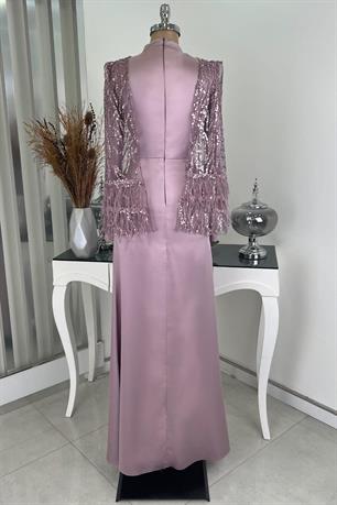 Matmazel Tesettür Abiye Lila