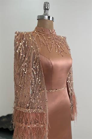 Matmazel Tesettür Abiye Rose