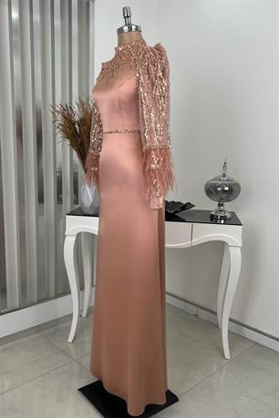 Matmazel Tesettür Abiye Rose