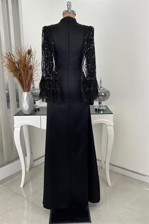 Matmazel Tesettür Abiye Siyah