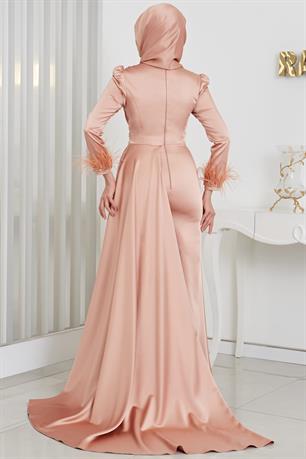 Merinette Tesettür Abiye Rose