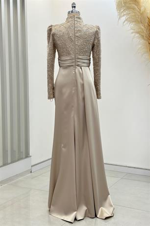 Merva Tesettür Abiye Gold