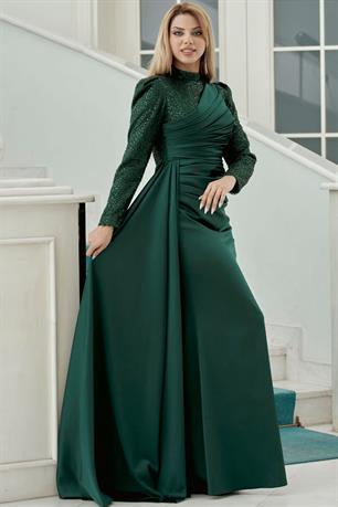 Mihri Tesettür Abiye Zümrüt