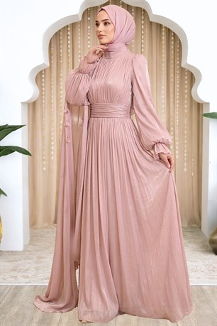 Mina Tesettür Abiye Pudra