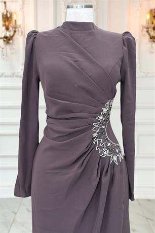 Miray Tesettür Abiye Vizon