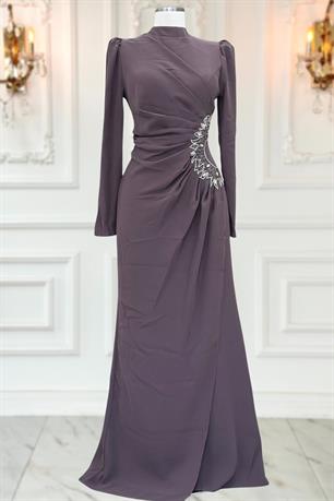 Miray Tesettür Abiye Vizon